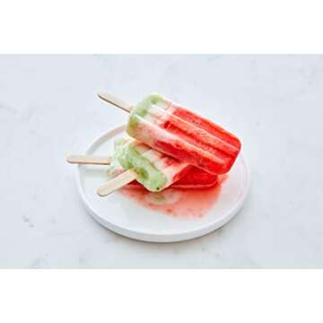 Makerstep 200 Natural Wood Craft, Popsicle Sticks for Crafts 4.5 Inch, Waxing Spatulas, Epoxy Resin Stirring, Ice Cream Candy Making and Garden Markers. Smooth, Splinter-Free, Wooden Wax Sticks