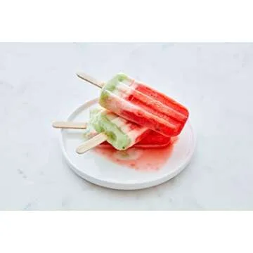 Makerstep 200 Natural Wood Craft, Popsicle Sticks for Crafts 4.5 Inch, Waxing Spatulas, Epoxy Resin Stirring, Ice Cream Candy Making and Garden Markers. Smooth, Splinter-Free, Wooden Wax Sticks