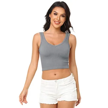 Womens Versatile Crop Tops 3 Piece Set for Every Season