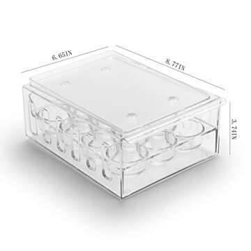 Ettori Egg Holder - Stackable BPA Free Refrigerator Organizer