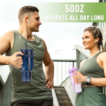 Cafezi 50 oz Tritan Tumbler Leak-Proof BPA-Free Travel Mug