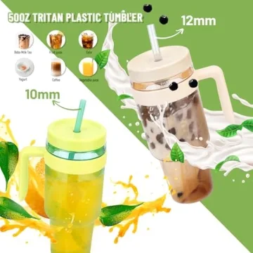 Cafezi 50 oz Tritan Tumbler Leak-Proof BPA-Free Travel Mug