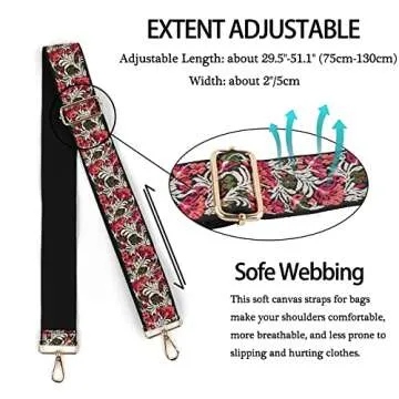 Dsigo Trendy Adjustable Purse Strap for All Bags