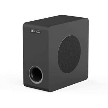 BESTISAN Powered 6.5’’ Home Audio Subwoofer, Deep Bass Response Subwoofers in Compact Design, Ea...