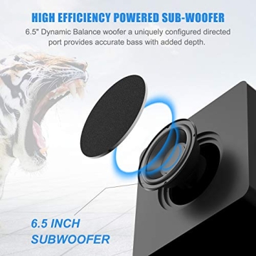 BESTISAN Powered 6.5’’ Subwoofer for Exceptional Home Audio