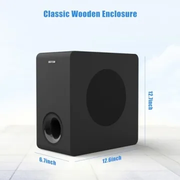 BESTISAN Powered 6.5’’ Subwoofer for Exceptional Home Audio