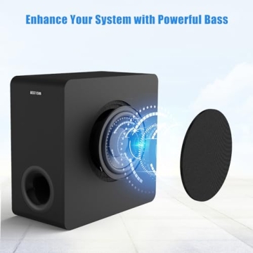 BESTISAN Powered 6.5’’ Subwoofer for Exceptional Home Audio
