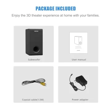 BESTISAN Powered 6.5’’ Subwoofer for Exceptional Home Audio