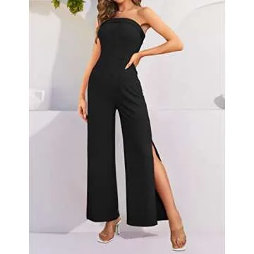 Stylish ZESICA Off Shoulder Jumpsuit with Pockets