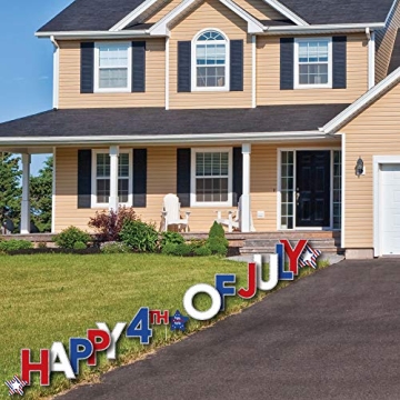 Big Dot of Happiness 4th of July - Yard Sign Outdoor Lawn Decorations - Independence Day Party Yard Signs - Happy 4th of July