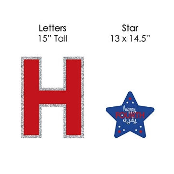 Big Dot of Happiness 4th of July - Yard Sign Outdoor Lawn Decorations - Independence Day Party Yard Signs - Happy 4th of July