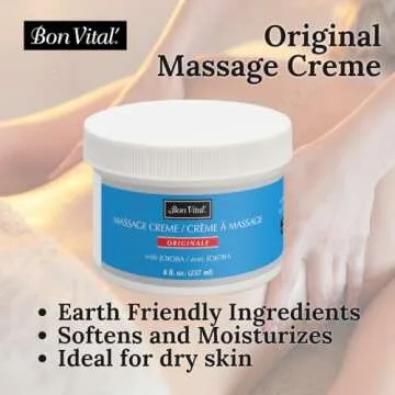 Bon Vital' Original Massage Creme for Comfort and Care