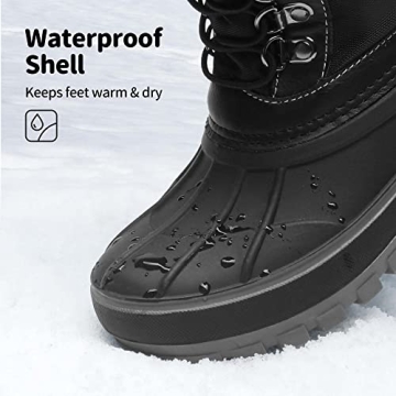DREAM PAIRS Kids Snow Boots – Warm & Water-Resistant