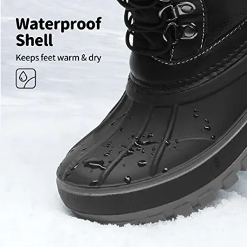 DREAM PAIRS Kids Snow Boots – Warm & Water-Resistant
