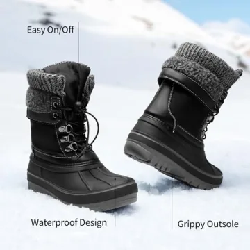 DREAM PAIRS Kids Snow Boots – Warm & Water-Resistant