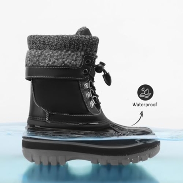 DREAM PAIRS Kids Snow Boots – Warm & Water-Resistant