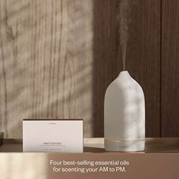 Vitruvi Essentials Kit, Essential Oil Starter Kit, 100% Pure Lavender, Eucalyptus, Grapefruit, Spruce, Essential Oil Set | Essential Oils for Diffusers Aromatherapy 4X 10ml (0.3 fl.oz), 4 Count