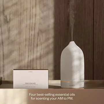 Vitruvi Essentials Kit, Essential Oil Starter Kit, 100% Pure Lavender, Eucalyptus, Grapefruit, Spruce, Essential Oil Set | Essential Oils for Diffusers Aromatherapy 4X 10ml (0.3 fl.oz), 4 Count