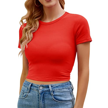 Artfish Women's Stylish Casual Crop Top for Teens