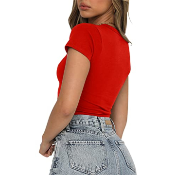 Artfish Women's Stylish Casual Crop Top for Teens