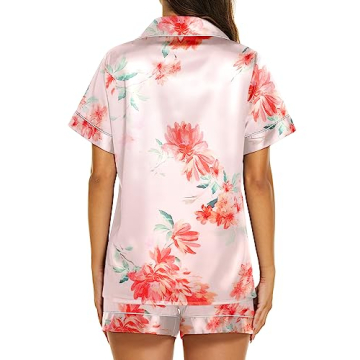 Ekouaer Satin Silk Pajama Set - Comfort & Style Combined