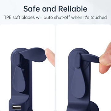 JISULIFE Mini 3 in 1 Fan, Pocket Size with Power Bank