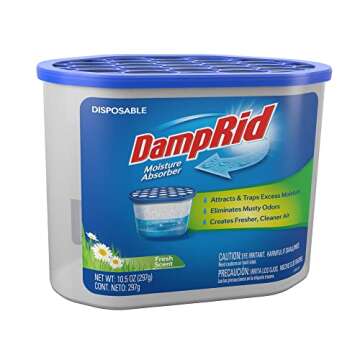 DampRid Fresh Scent Disposable Moisture Absorber, 10.5 oz., 3 Pack – Attracts & Traps Excess Moist...