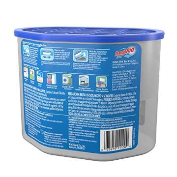 DampRid Fresh Scent Disposable Moisture Absorber, 10.5 oz., 3 Pack – Attracts & Traps Excess Moisture, Eliminates Musty Odors, Creates Fresher, Cleaner Air, White