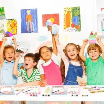 Ice Cream Party Favors - 12 PCS Ice Cream Craft Kits for Kids - Ice Cream Wooden Painting Kit with Bubble Wand - Two Sweet Birthday Party Supplies Valentines Goodie Bags Gifts Prizes Girls Boys