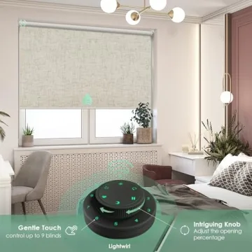 Yoolax Smart Blackout Motorized Blinds with Remote Control