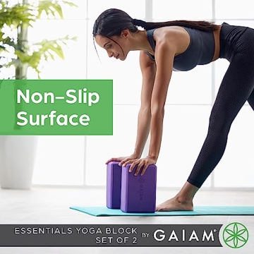 Gaiam Yoga Block for Stability and Flexibility in Yoga