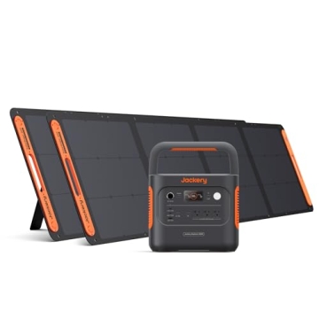 Jackery Solar Generator 2000 v2 with 2x200W Solar Panels, 2042Wh/2200W LiFePo4 Portable Power Statio...
