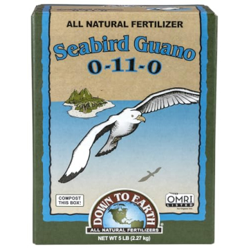 Down to Earth All Natural Seabird Guano Fertilizer Mix 0-11-0, 5 lb