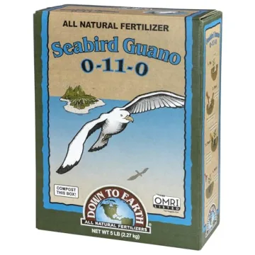 Down to Earth Seabird Guano Fertilizer 0-11-0, Organic 5 lb