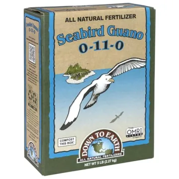 Down to Earth Seabird Guano Fertilizer 0-11-0, Organic 5 lb