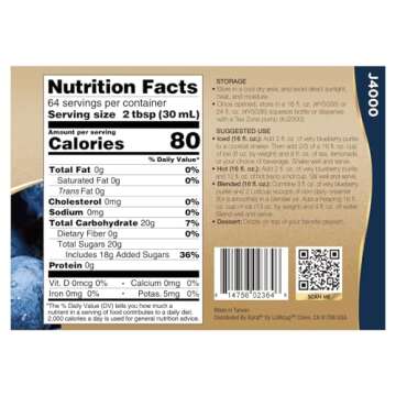 Tea Zone 64 fl. oz Very Blueberry Puree