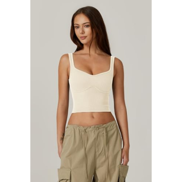 QINSEN Women's Sweetheart Tank Top for Summer Style