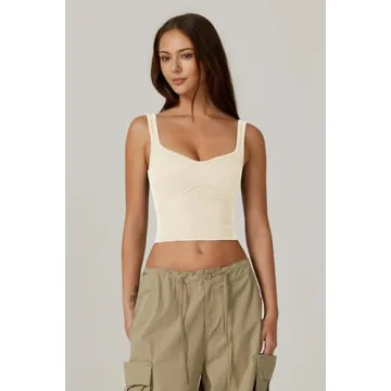 QINSEN Women's Sweetheart Tank Top for Summer Style