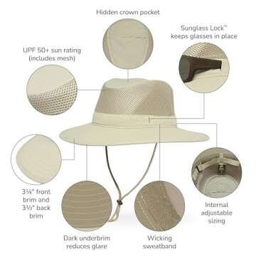 Sunday Afternoons Unisex-Adult Charter Breeze Hat - Stylish & Functional Sun Protection