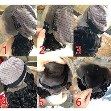 ZigZag Hair 5pcs Adjustable Elastic Band with Hooks for Wigs/Lace Closure/Lace Frontal Sewing Band B...