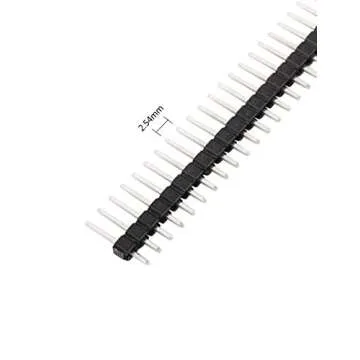 MCIGICM 10pcs Male Header Pin, 40 Pin Header Strip (2.54 mm) for Arduino Connector