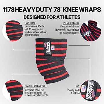 Schiek Knee Wraps for Maximum Support in Weightlifting