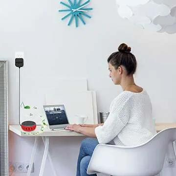 Silicone Case for Echo Dot 3rd Generation, Smart Speaker Cover Protective Sleeve Holder Stand Light Weight Soft Shockproof Cases Accessories Protector-Red