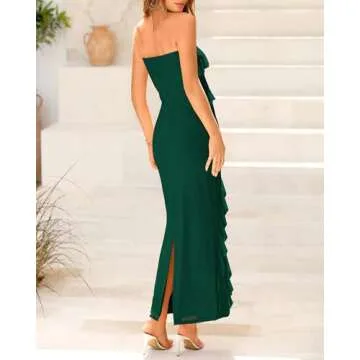 BTFBM Stylish Solid Color Sleeveless Midi Dress for Women