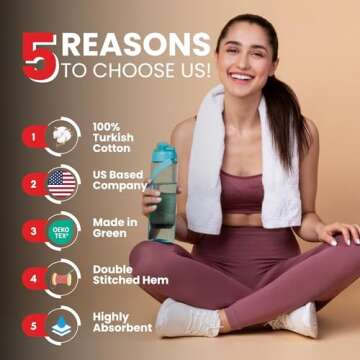 Infinitee Xclusives White Hand Towels Set of 4 (16x28 inches) – 100% Turkish Cotton Ultra Soft and Highly Absorbent Hotel Quality White Hand Towels for Bathroom