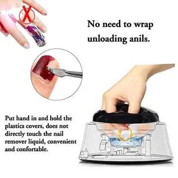 Portable Gel Nail Polish Remover Steamer Machine Set