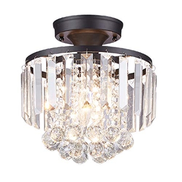 Elegant Mini Black Crystal Chandelier for Any Space