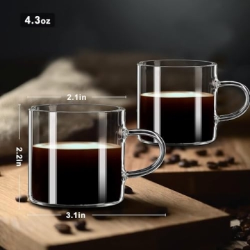 Stylish PARACITY Espresso Cups, Perfect for Coffee Lovers