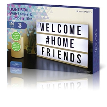 Northpoint Cinema Style 10-LED Light Box for Home Decor