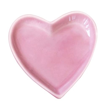 Charming Pink Ceramic Jewelry Tray for Women Gifts